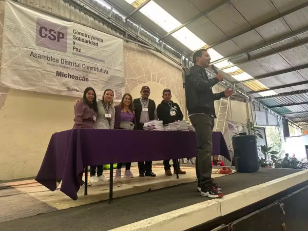 Organización política cambia las siglas ‘CSP’ por ‘PAZ’ tras llamado de Sheinbaum