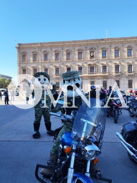 Realizan Rodada Motociclista por el mes del Ejército Mexicano