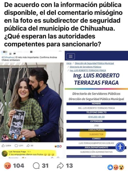 Postura de Brighite Granados ante expresiones misóginas de funcionario municipal en contra de Andrea Chávez