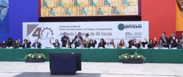 Reforma que reduce jornada laboral avanza en comisiones de la Cámara de Diputados