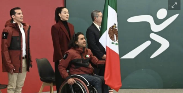 Abanderan a Arly Velásquez rumbo a los Juegos Paralímpicos Milano-Cortina 2026