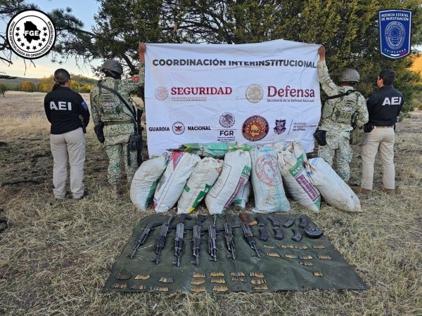 Asegura Operativo Conjunto en Guerrero y Bocoyna armas largas, parque y droga