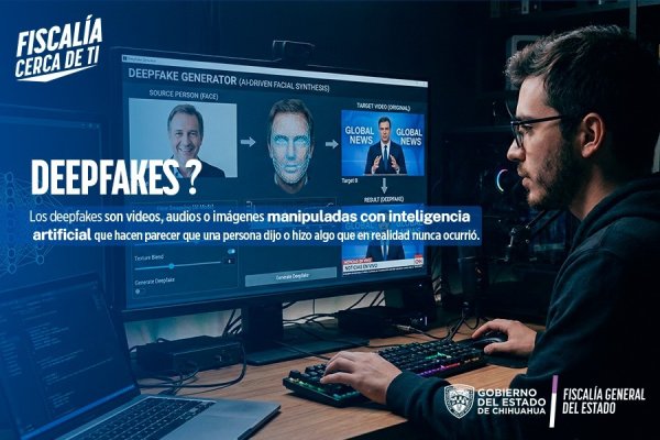 Alerta Fiscalía y proporciona datos para identificar deepfakes o contenidos falsos elaborados con Inteligencia Artificial