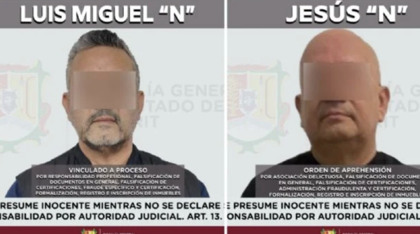 Notarios bajo proceso en Nayarit por falsificación de documentos: vinculan a uno y detienen a otro