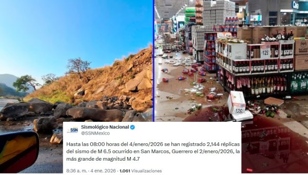 Más de 2 mil réplicas se han registrado tras sismo en Guerrero