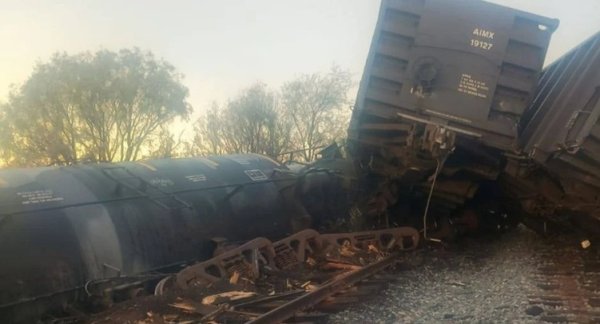 Se descarrila otro tren, ahora en Sonora