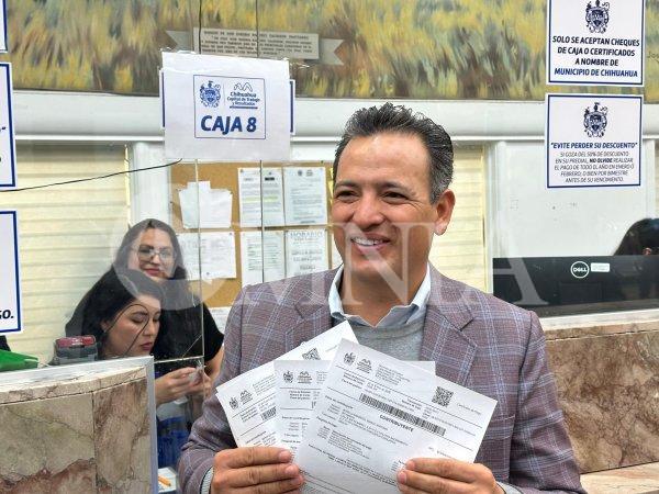 Realiza Bonilla pagó del predial en cajas de Tesorería