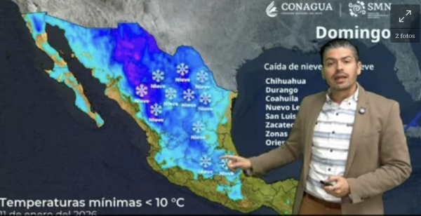 Tormenta invernal, masa de aire polar y frente frío 27 congelarán al país durante el fin de semana