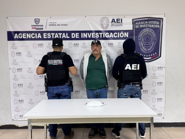 Captura la AEI a sujeto en posesión de cristal en la colonia Ampliación Loma Blanca