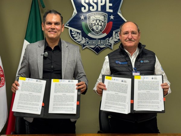 Fortalece SSPE seguridad fronteriza con firma de convenio con Puentes Fronterizos