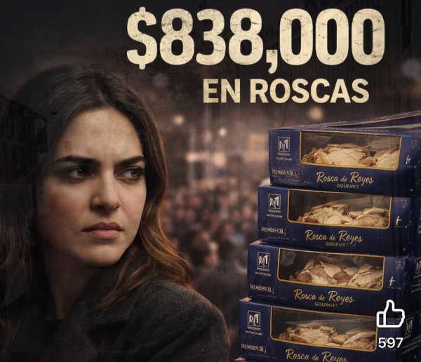 Difunden costo de las 2 mil roscas de Reyes repartidas por Andrea Chávez