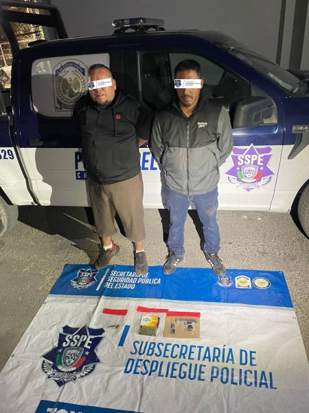 Arresta Policía Estatal a sujetos armados en Chihuahua