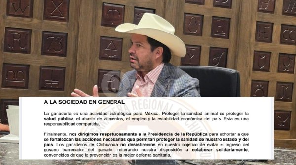 Ganaderos de Chihuahua alertan por riesgos sanitarios ante gusano barrenador