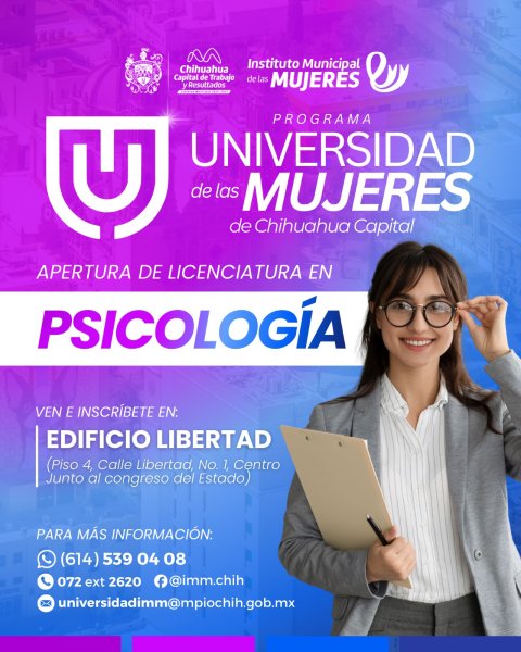 Abre Municipio carrera de psicología para la Universidad de las Mujeres