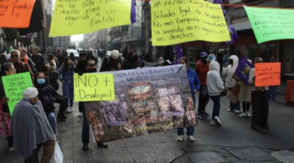 Bloquean la Corte para oponerse al proyecto que avala el desalojo de personas vulnerables