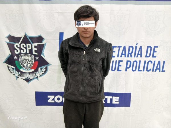 Detiene SSPE a sujeto con orden de aprehensión vigente por extorsión agravada en Ciudad Juárez