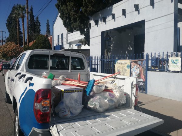 Refuerza SDHyBC atención integral al asilo “El Bocado del Pobre” con apoyos alimentarios y de limpieza