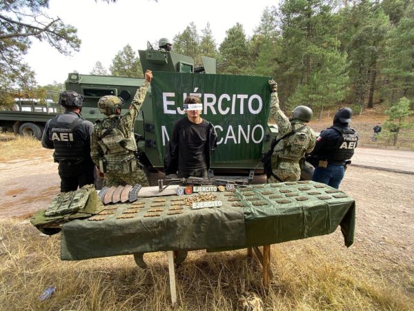 Detiene SSPE a sujeto armado e inhabilita campamento en Guadalupe y Calvo