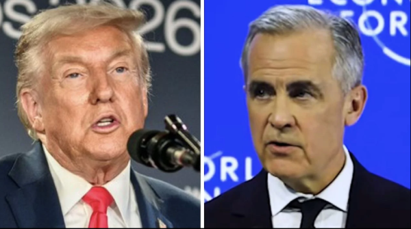 “Canadá debería estar agradecido”: así reaccionó Trump al discurso de Mark Carney