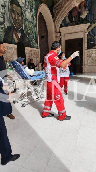 Trabajador de mantenimiento resulta lesionado en Palacio de Gobierno