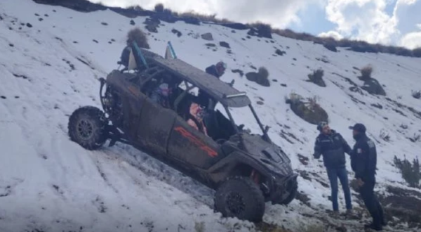 Detienen sujeto por manejar vehículo Razer en zona protegida del Nevado de Toluca