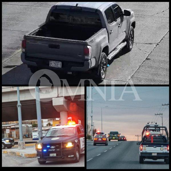 Se esfuma pick-up robada tras persecución en entrada Cuauhtémoc-Chihuahua