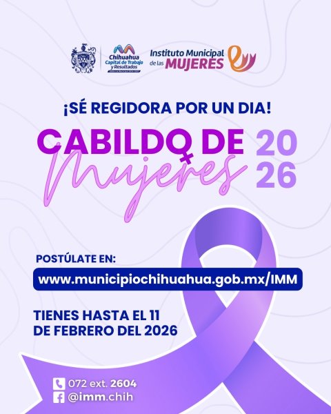 Invita Municipio a ser “regidora por un día” en el Cabildo de Mujeres 2026