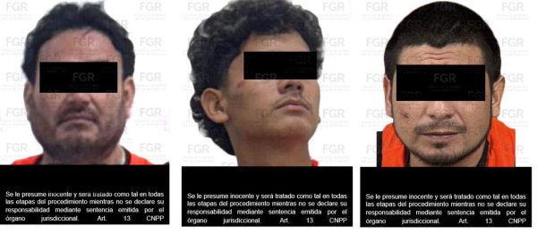 FGR obtiene vinculación a proceso en contra  “El Botox”, “El Pánico” Y “El Greñas”