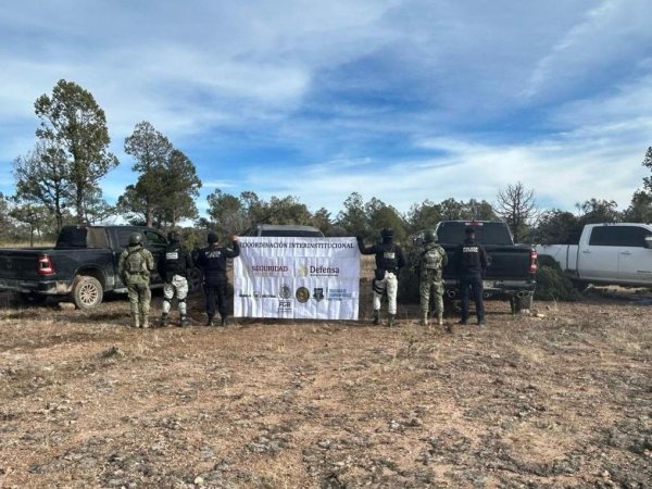 Asegura SSPE cuatro vehículos y municiones en zona serrana de Norogachi