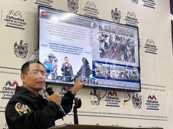 Destruirá DSPM 26 motocicletas que fueron aseguradas en operativos: Salas