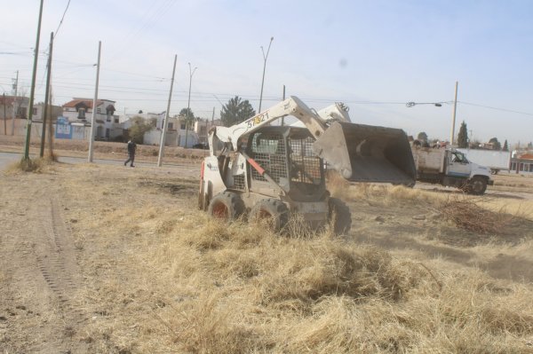 Retiró Municipio basura, escombro y maleza de 62 terrenos baldíos en enero