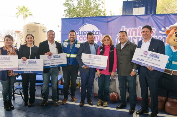 Maru Campos entrega obras por casi 300 mdp en región de Delicias