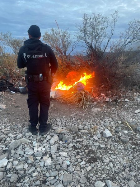 Asegura SSPE arma de fuego en campamento clandestino durante Operativo Blindaje Carretero