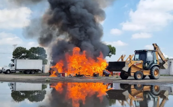 FGR destruye toneladas de químicos en Sinaloa