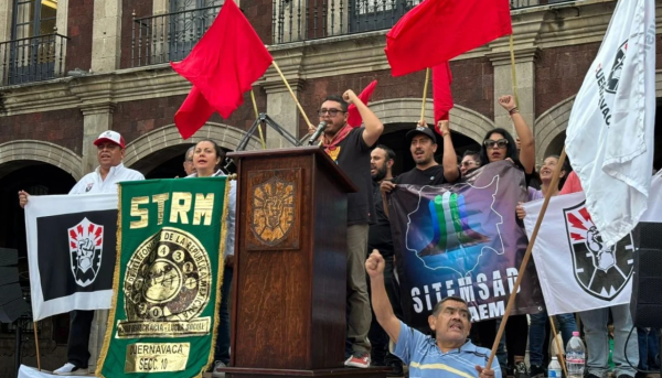 Más de 20 sindicatos marchan en Cuernavaca por derechos laborales y reforma al Servicio Civil