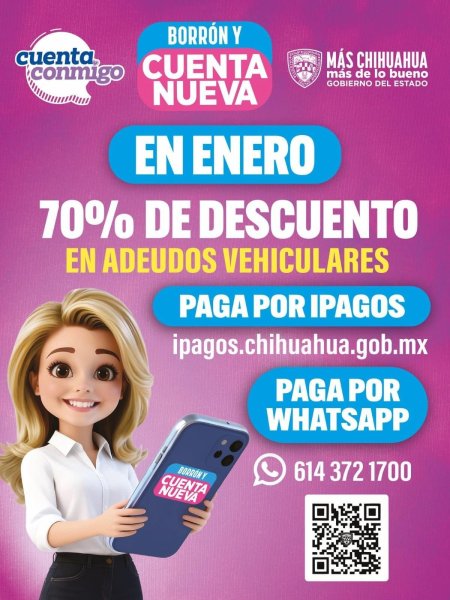 Abrirán todas las recaudaciones de renta de Juárez y Chihuahua por último día de “Borrón y Cuenta Nueva”