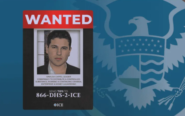 ICE ofrece recompensa de 10 MDD por Iván Archivaldo Guzmán