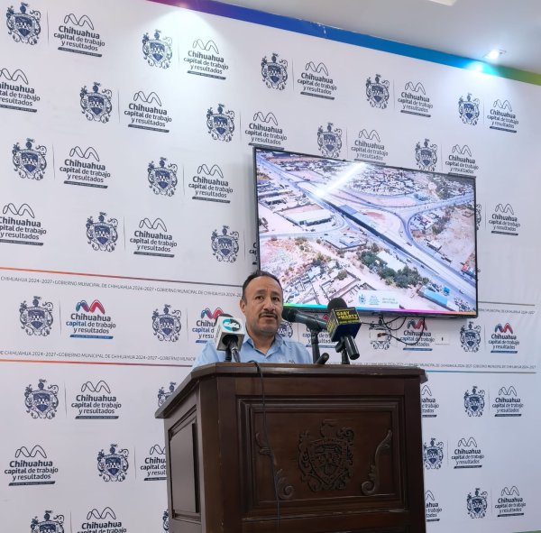 Avanza 72% construcción del distribuidor vial en carretera a Aldama y Fuerza Aérea