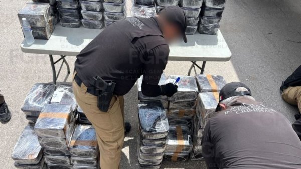 Procesan al chofer que transportaba casi una tonelada de metanfetamina oculta en cargamento de jícamas
