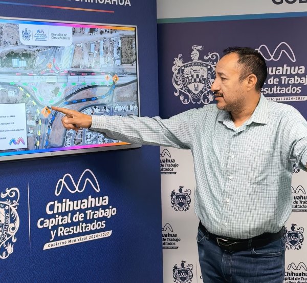 Anuncia Carlos Rivas ajuste vial por avance de construcción del paso superior en el puente de la Fuerza Aérea