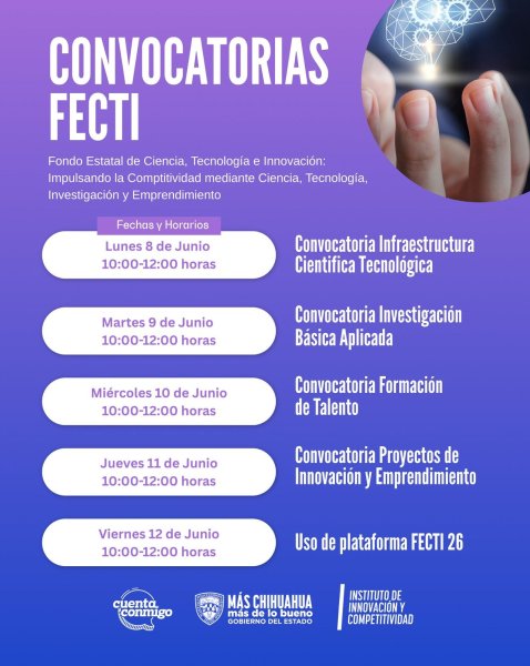 Fortalece Instituto de Innovación y Competitividad capacidades para impulsar proyectos del FECTI en Chihuahua