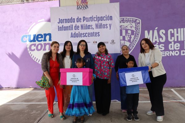 Realiza SPyCI Tercera Jornada de Participación Infantil en la comunidad escolar Kali Rosákame