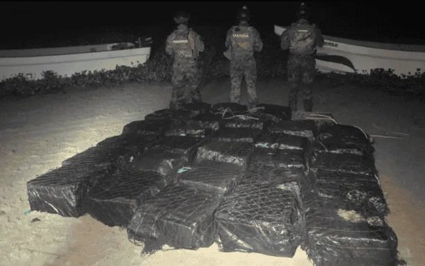 Semar asegura 1.3 toneladas de presunta cocaína en Guerrero