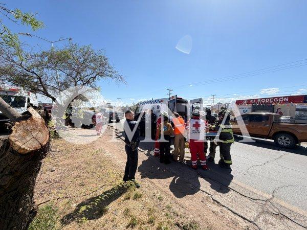 Accidente en la carretera Aldama-Chihuahua deja cuatro mujeres heridas