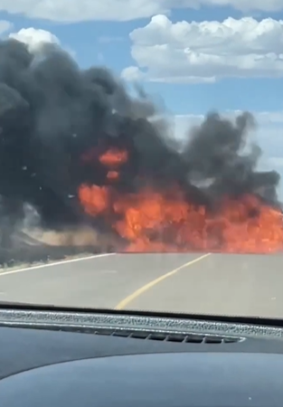 Reportan balacera, quema de vehículos y bloqueos en carretera a Carichí
