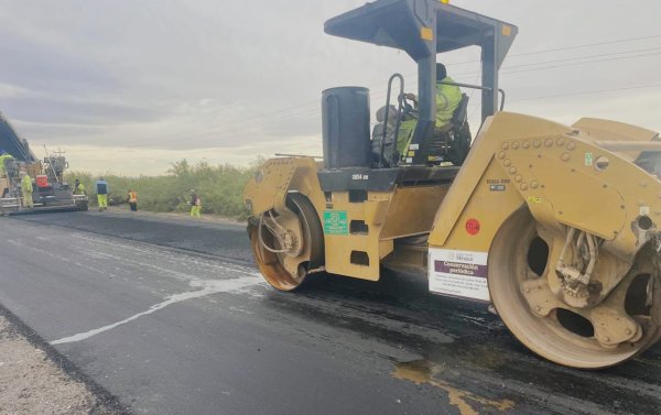 Continúa SICT mantenimiento de la ruta federal 45 Chihuahua-Juárez