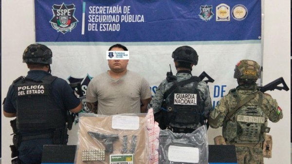 Detiene SSPE a estadounidense armado en Ciudad Juárez; aseguran pistola y 50 cartuchos útiles