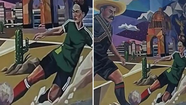 Una Frida Kahlo 'futbolista' desata una lluvia de burlas y memes en México