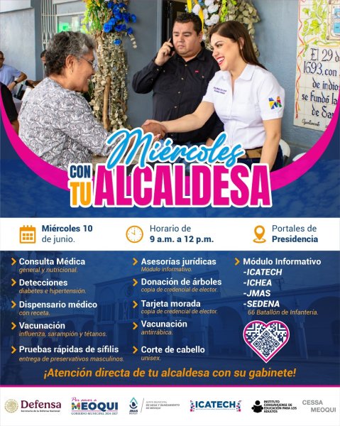 Invitan en Meoqui a nueva jornada de atención directa  y sin previa cita en “Miércoles con tu Alcaldesa”