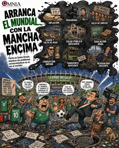 Con la cancha encima